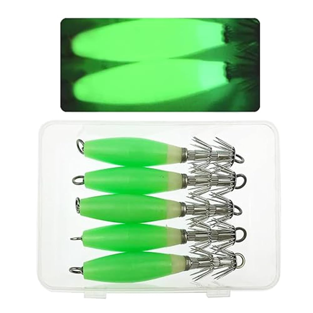 【イカメタル】エギ&錘スッテセット‼️ケース付き‼️これだけでイカ釣り行ける‼️お得‼️ Amazon | semedoki 浮きスッテ イカスッテ 4号 4カラー 20個